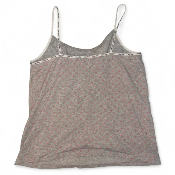 VINTAGE Calvin Klein Gray Camisole with Red CK Logo - Size XL - Picture 5 of 5